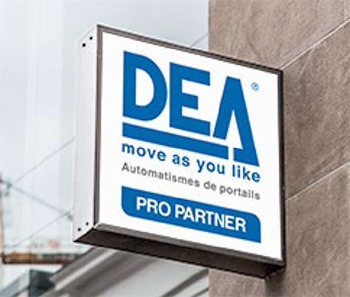 Enseigne drapeau - DEA Pro Partner